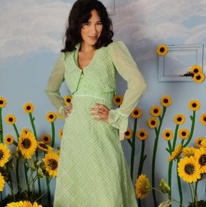 XXS 00/0/2 NOS Vintage 1970s Bill Levkoff Dress